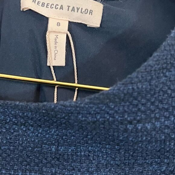 Rebecca Taylor stretch tweed ruffle dress NWT - Picture 7 of 9